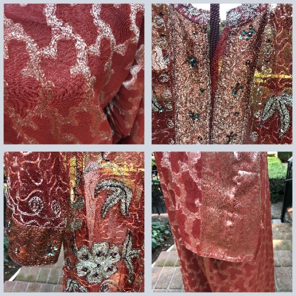 ❤️ Vtg Embroidered Women’s Caftan Kaftan Plus 1X - Picture 11 of 11